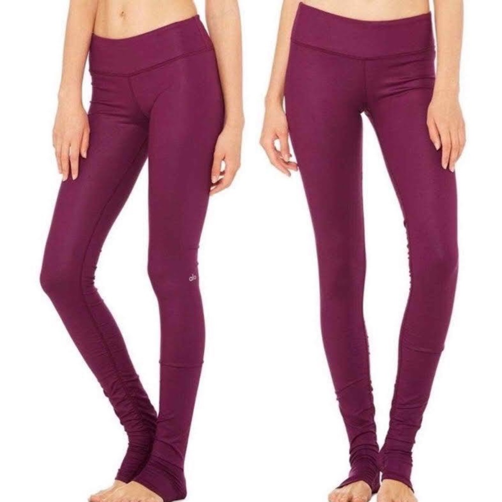 ALO Yoga Idol Leggings, Size Small, Berry